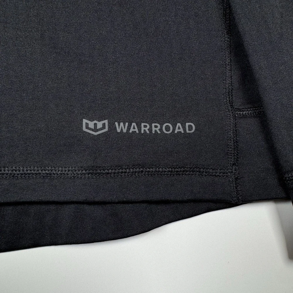 WARROAD Quarter Zip Black Fleece Sweater - Men's Large